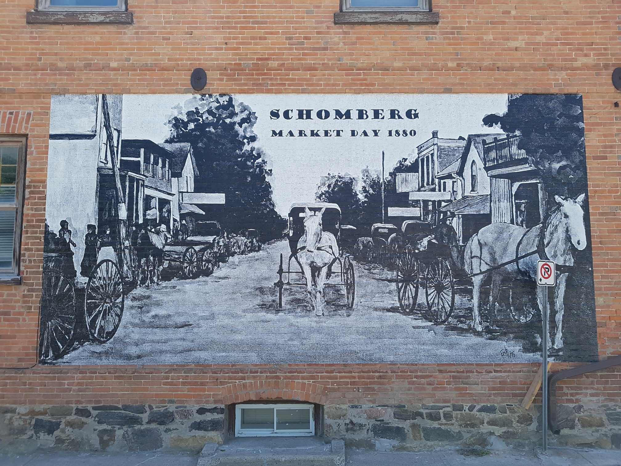 Shomberg brick mural