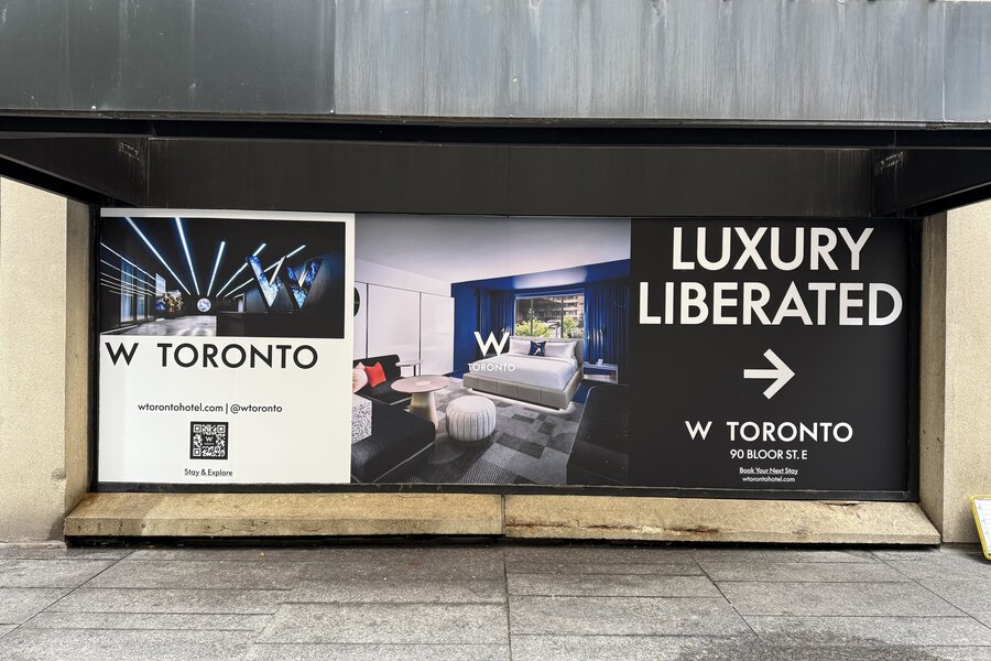 W Toronto window mural — after