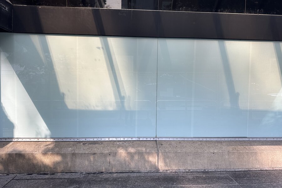 W Toronto window — before